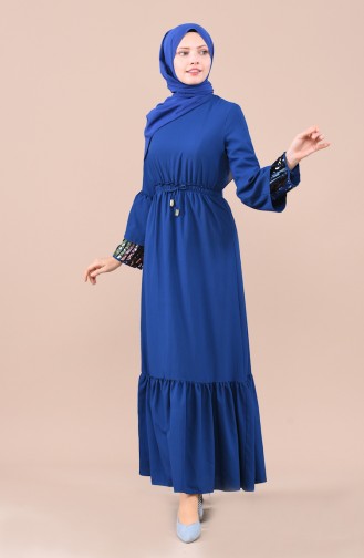 Indigo Hijab Dress 5023-03