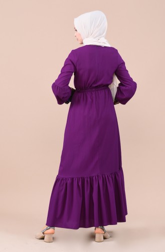 Purple İslamitische Jurk 5023-05