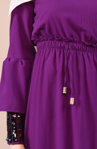 Purple Hijab Dress 5023-05