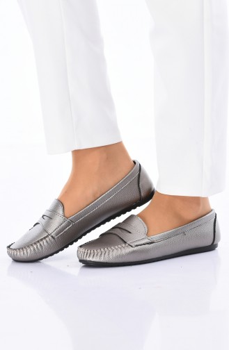 Silbergrau Damen Ballerinas 101-13