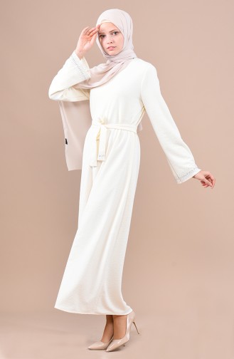Robe Hijab Ecru 1031-04