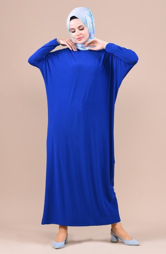 Saks-Blau Hijab Kleider 1781-01