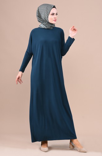 Dunkelgrün Hijab Kleider 1781-09