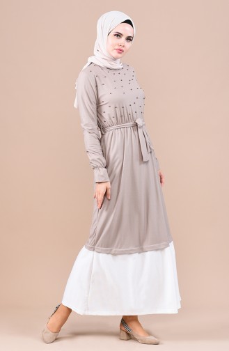 Mink Hijab Dress 1100-02