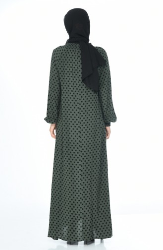 Robe Hijab Vert Foncé 0079-02