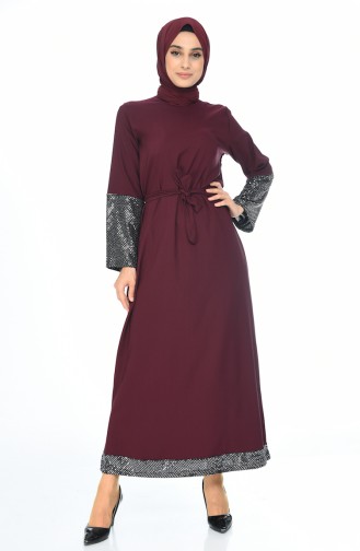 Purple İslamitische Jurk 5390-06