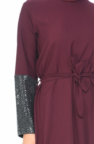 Purple Hijab Dress 5390-06
