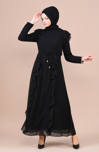 Black Hijab Dress 5021-03