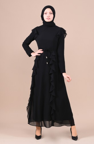 Black Hijab Dress 5021-03