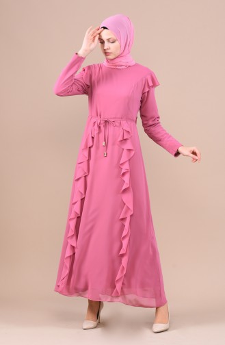 Dusty Rose Hijab Dress 5021-04
