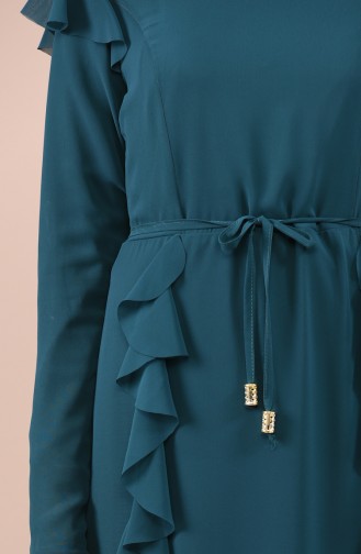 Emerald Green Hijab Dress 5021-07