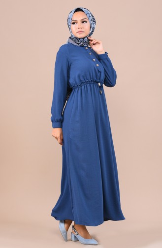 Indigo Hijab Dress 5024-04