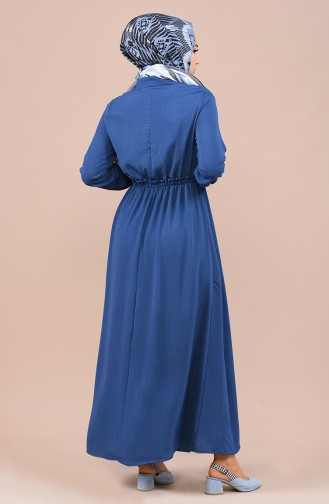 Indigo Hijab Dress 5024-04