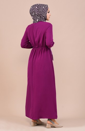 Plum Hijab Dress 5024-05