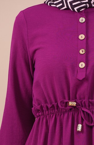 Plum Hijab Dress 5024-05