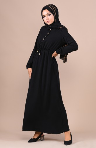 Black İslamitische Jurk 5024-06