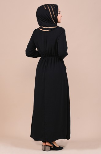 Black Hijab Dress 5024-06