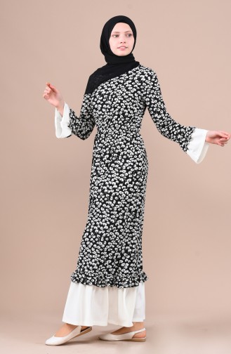 Black Hijab Dress 4243-05
