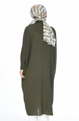 Yarasa Kol Salaş Tunik 6279-03 Koyu Haki