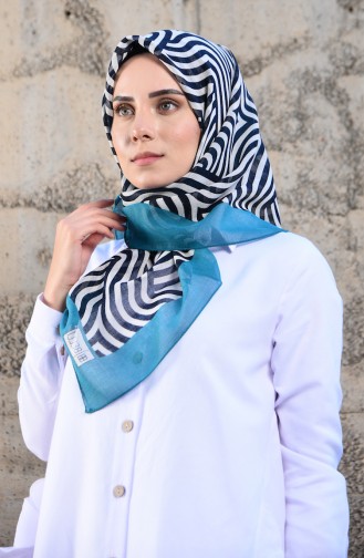 Oil Blue Hoofddoek 3402P-12