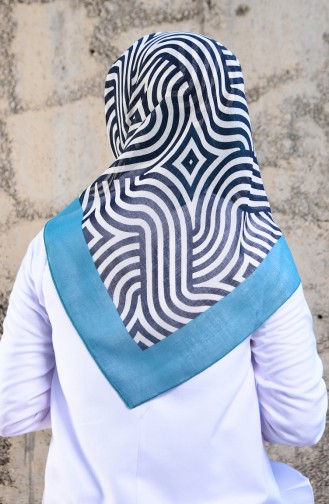 Oil Blue Hoofddoek 3402P-12