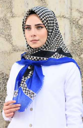 Saxon blue Hoofddoek 2324-12