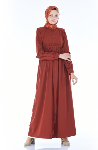 Brick Red Abaya 5928-08