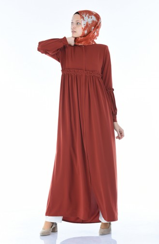 Brick Red Abaya 5928-08