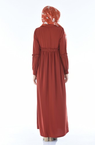 Brick Red Abaya 5928-08