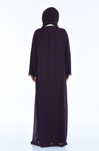 Purple İslamitische Avondjurk 6265-02