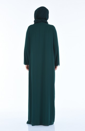 Robe de Soirée Grande Taille 6265-07 Vert emeraude 6265-07