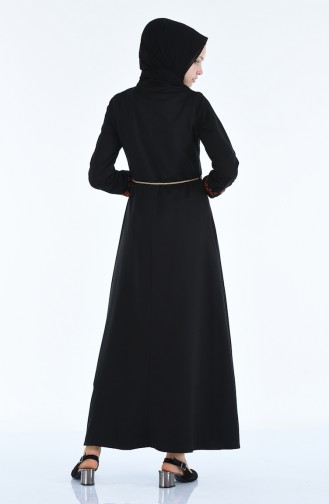 Black Hijab Dress 4285-01