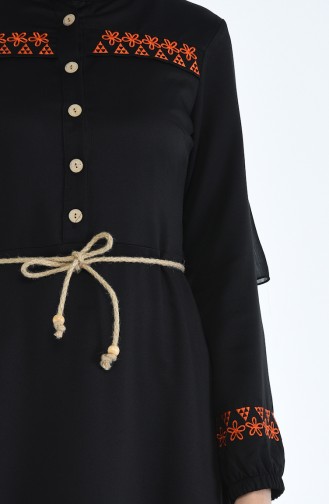 Black Hijab Dress 4285-01