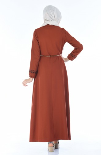 Copper Hijab Dress 4285-02