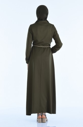 Besticktes Kleid 4285-05 Nefti Grün 4285-05