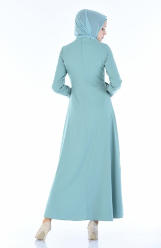 Robe Hijab Vert noisette 2080-03