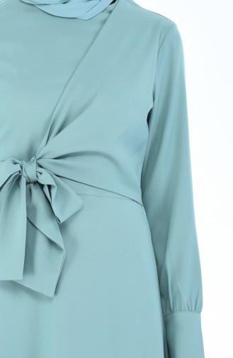 Yandan Bağlamalı Elbise 2080-03 Çağla Yeşili