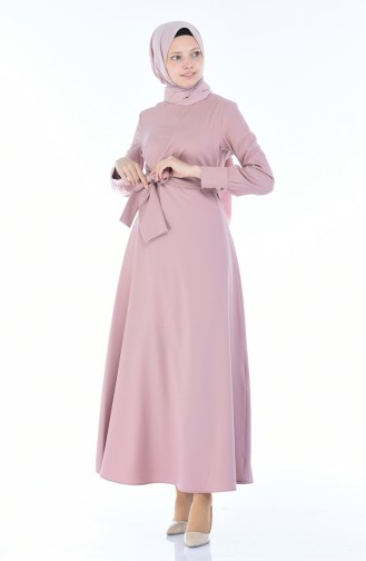 Dusty Rose Hijab Dress 2080-04