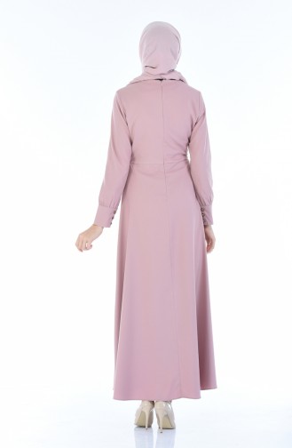 Dusty Rose Hijab Dress 2080-04