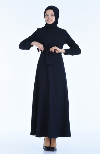 Navy Blue İslamitische Jurk 2080-05