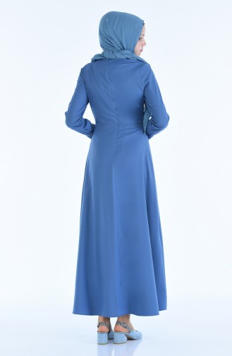 Indigo Hijab Dress 2080-06