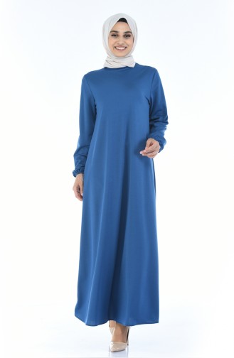 Kleid mit Gummi 8370-07 Indigo 8370-07