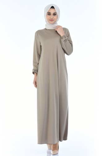 Mink Hijab Dress 8370-08