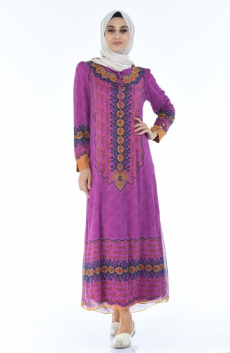 Lilac Hijab Dress 6Y3608429-03