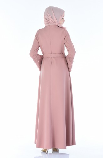 Dusty Rose Hijab Dress 8Y3830400-02