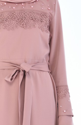 Dusty Rose Hijab Dress 8Y3830400-02