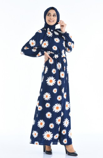Khaki Hijab Dress 1046F-01