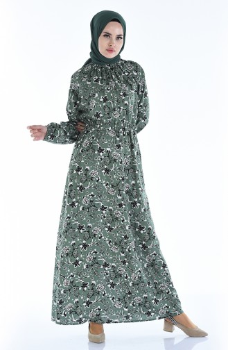 Robe Hijab Khaki 1046J-01