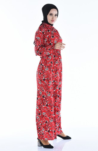 Red İslamitische Jurk 1046J-02