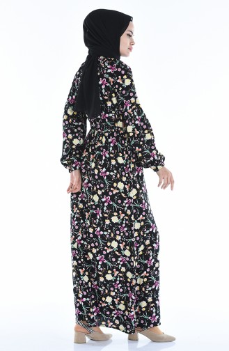 Robe Hijab Noir 1046J-03